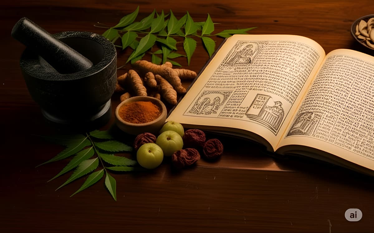 Students using the Ayurveda platform